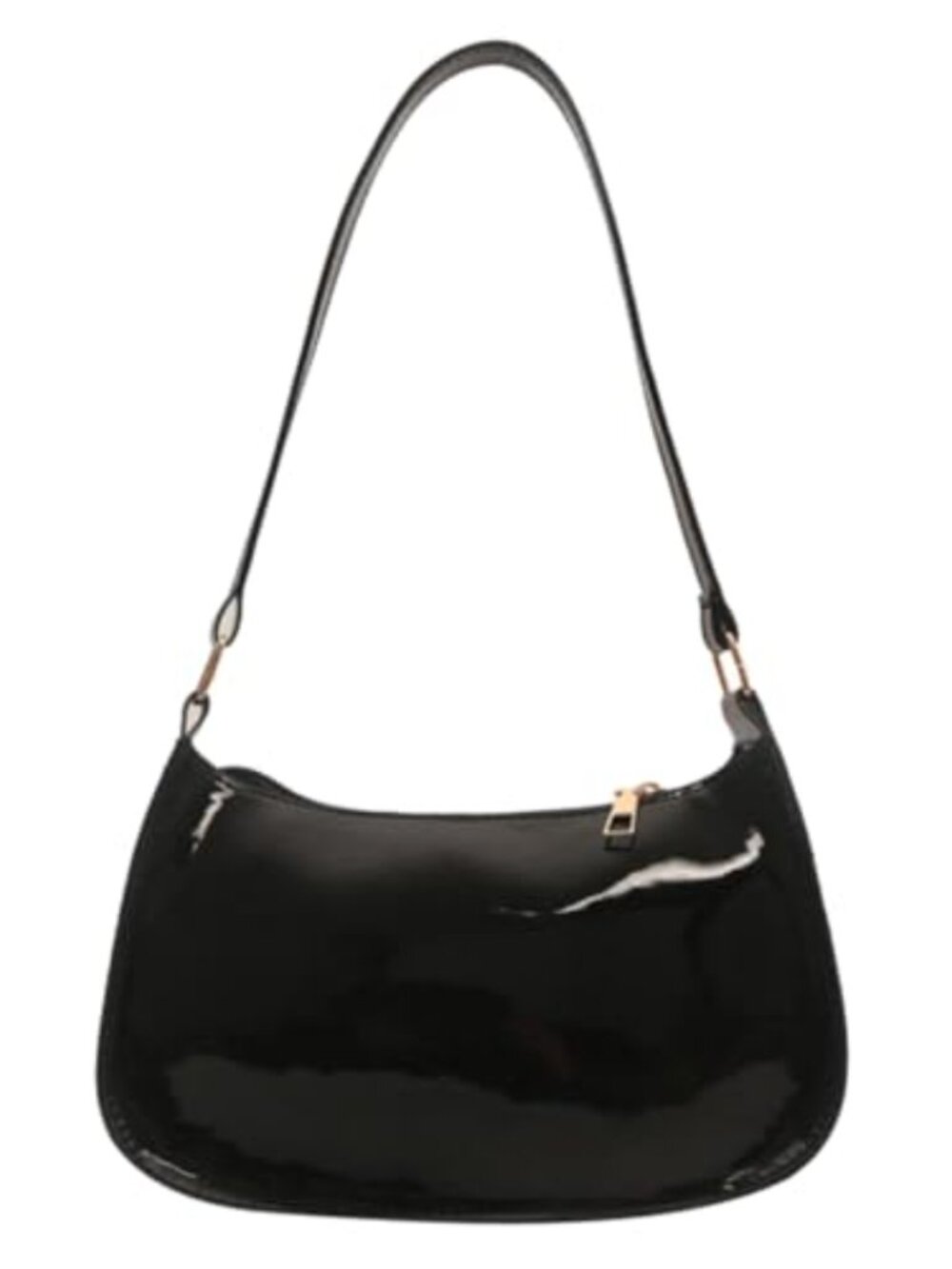 Patent Leather Clutch Purse Shiny Evening Handbag Mini Hobo Shoulder Bag